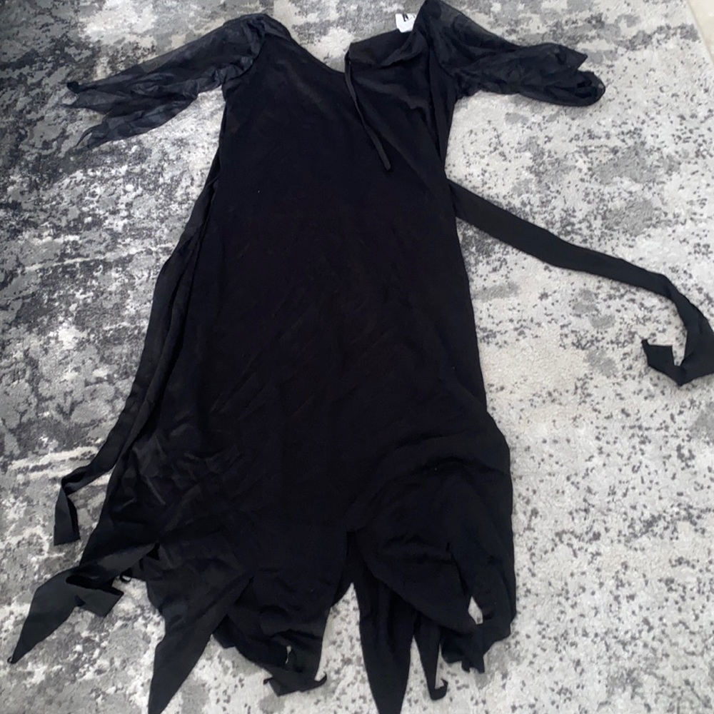 Girls Black Halloween Witch Dress